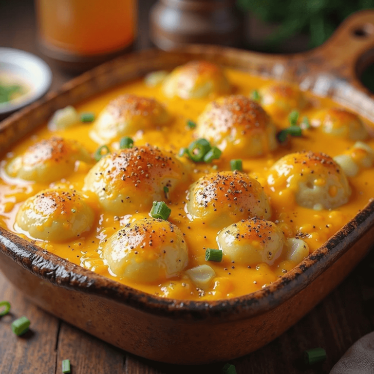 Delicious cheesy potato bake with a creamy cheese sauce and golden crispy topping.