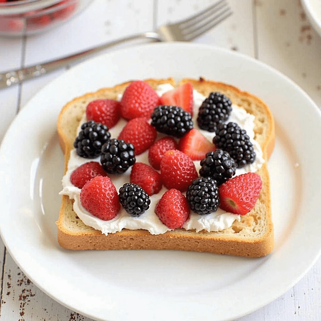 Healthy breakfast toast with cottage cheese, avocado, and chili flakes.