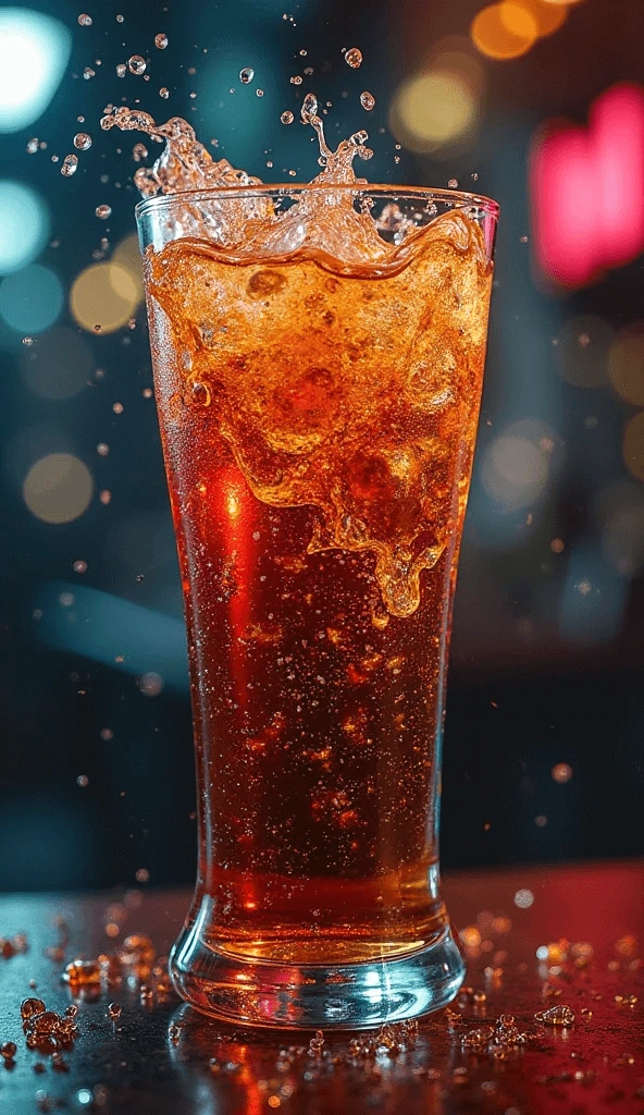 Layered Jägermeister and energy drink cocktail with bubbles and a mint-lemon garnish.