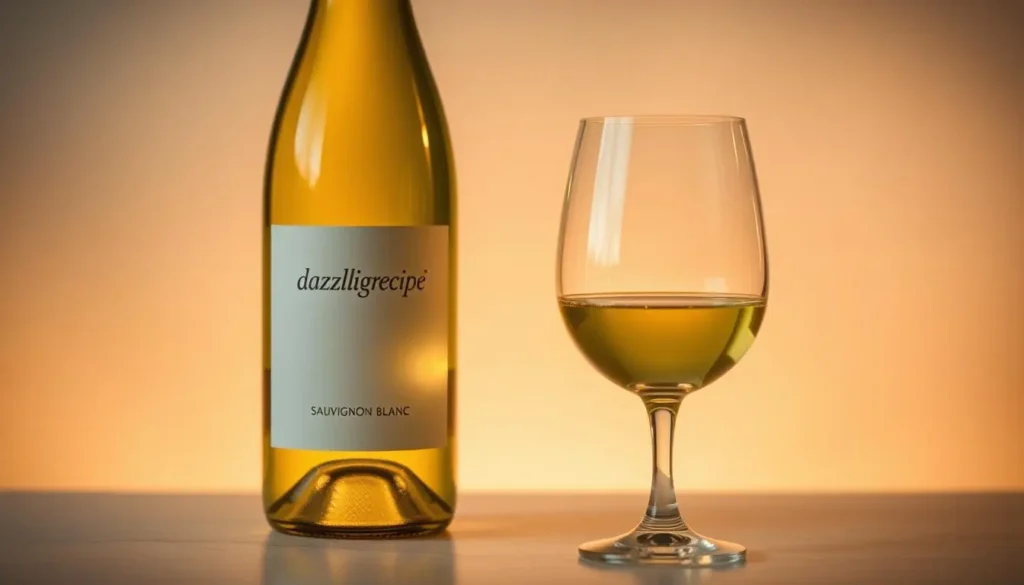 Refreshing summer martini made with Sauvignon Blanc, garnished with lemon peel.