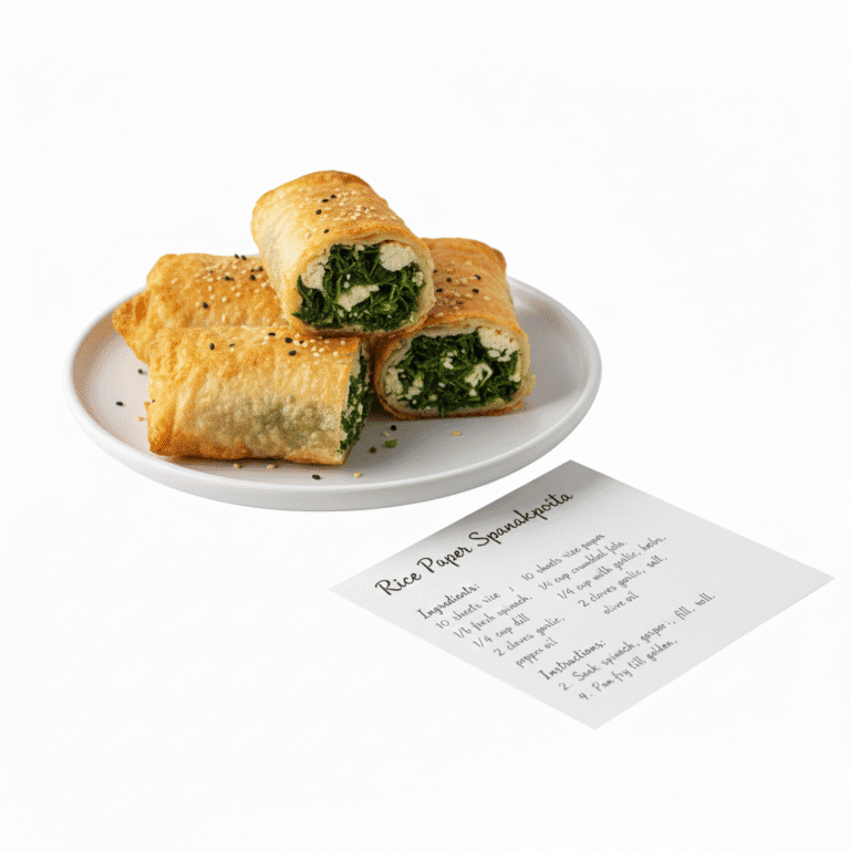 Rice Paper Spanakopita: 7 Easy & Irresistible Secrets for Perfect Crispiness